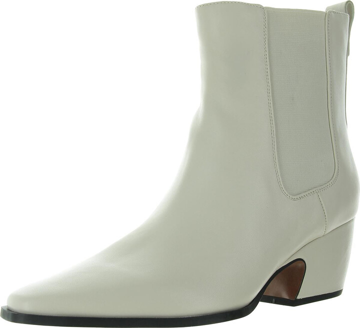VIANCA Womens Zipper Leather Booties