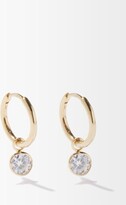 Thumbnail for your product : THEODORA WARRE Zircon & Gold-plated Sterling Silver Hoop Earrings
