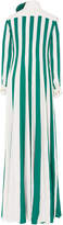 Thumbnail for your product : Esme Vie M'O Exclusive Venezia Striped Silk Dress with Brooch
