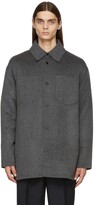 Thumbnail for your product : Acne Studios Grey Brushed Double Face Shirt Jacket