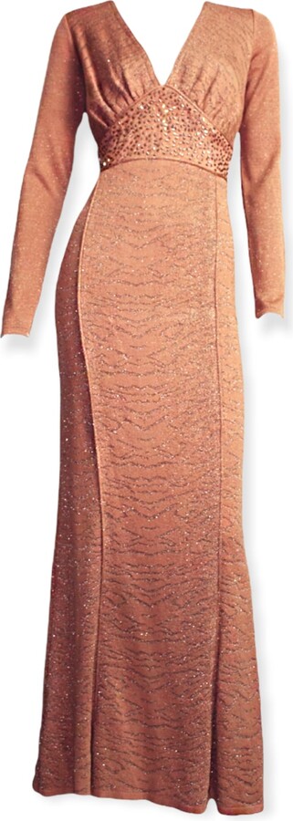 Maria Aristidou Rose Gold / Neutrals Neoma Gown
