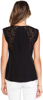 Thumbnail for your product : Rebecca Taylor Lace Inset Top
