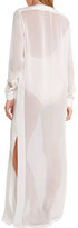 Thumbnail for your product : La Perla Radiance Silk-chiffon Coverup - Ivory