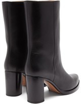 Thumbnail for your product : LEGRES Block-heel Leather Boots - Black