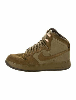 Nike Air Force 1 'Military' Wedge Sneakers Green - ShopStyle