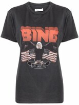 Thumbnail for your product : Anine Bing logo-print cotton T-shirt