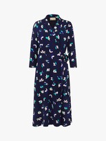Thumbnail for your product : Phase Eight Hiroka Floral Print Wrap Dress, Navy