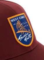 Thumbnail for your product : Topman Burgundy West Coast Curved Peak Cap