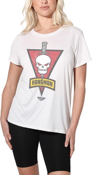 Top Gun Women'sTopGun:MaverickhangmanCallSignLooseT-ShirtWhiteLarge