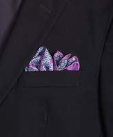Thumbnail for your product : Brooks Brothers Paisley and Circle Link Pocket Square
