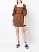 Thumbnail for your product : Faithfull The Brand Venezia pleat-detail mini dress