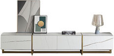Bkoksety Italian minimalist rock slab TV stand cabinet