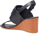 Thumbnail for your product : Tory Burch Embellished Leather Wedge Sandals