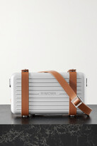 Thumbnail for your product : Rimowa Personal Leather-trimmed Hardshell Shoulder Bag - Silver