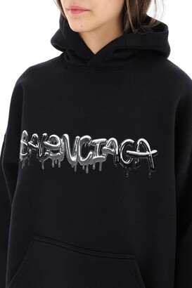 Balenciaga Slime Wide Fit Hoodie - ShopStyle