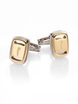 Thumbnail for your product : Ferragamo Two-Tone Signature Cuff Links