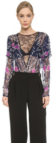 Thumbnail for your product : Nina Ricci Pleated Blouse with Lace V