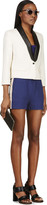 Thumbnail for your product : MSGM Blue & Rose Crepe Bermuda Shorts