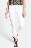 Thumbnail for your product : Zoey Articles of Society 'Zoey' Crop Skinny Jeans (Optic White) (Juniors)