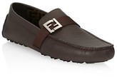 Thumbnail for your product : Fendi FF Bit Leather Drivers