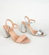 Thumbnail for your product : New Look Wide Fit Suedette Gem Embellished Heels