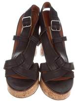Thumbnail for your product : Lanvin Leather & Cork Platform Sandals