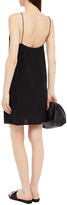 Thumbnail for your product : Ginia Lace-trimmed Silk Crepe De Chine Mini Slip Dress