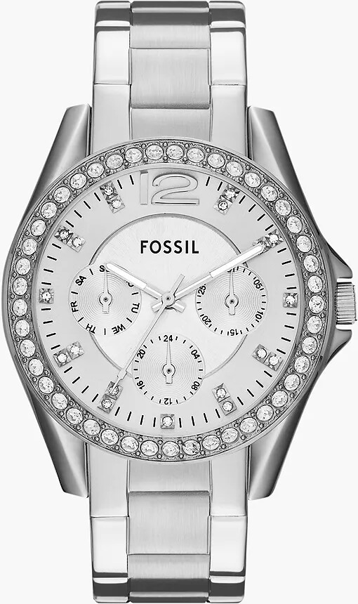 Fossil Carlie Mini Automatic Rose Gold-Tone Stainless Steel Mesh