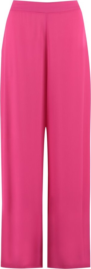 Clips High Waist Wide Leg Pants