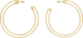 Thumbnail for your product : Sacai Gold Safety Pin Hoop Earrings