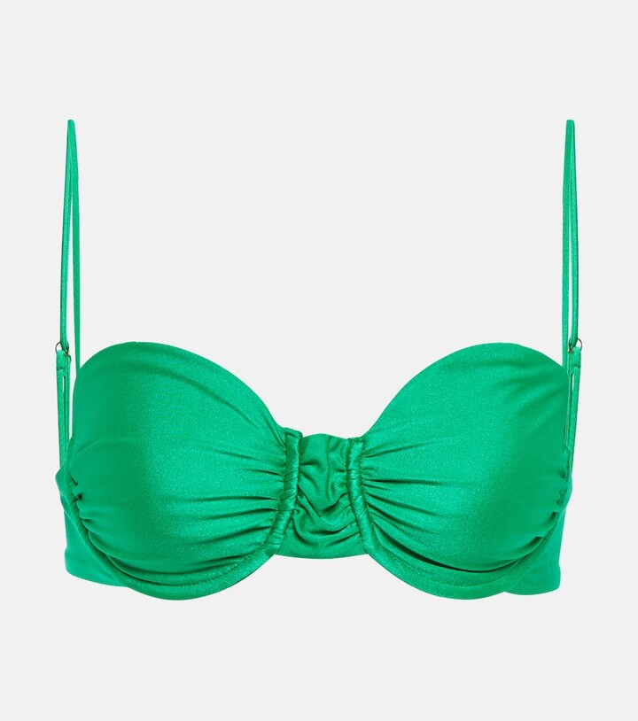 JADE SWIM Mia ruched bikini top