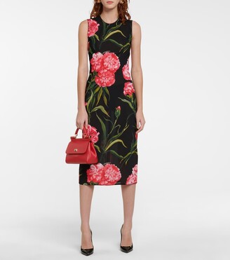Dolce & Gabbana Sleeveless floral midi dress