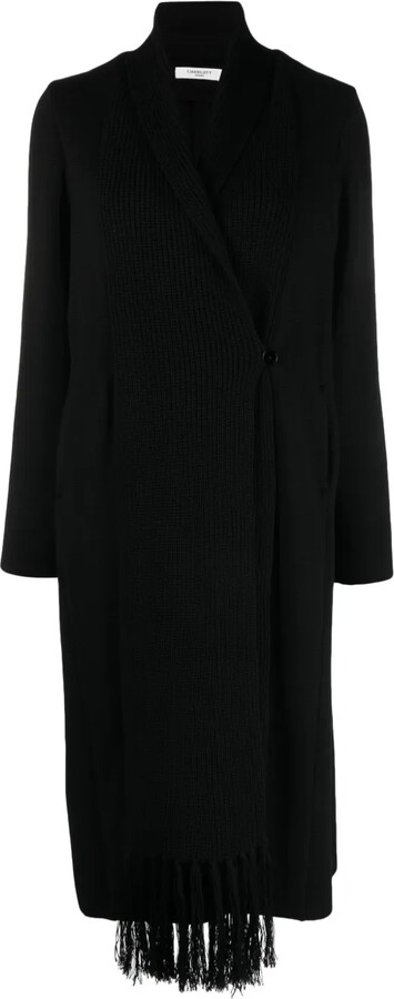 Charlott Double-Breasted Knitted Wool Coat