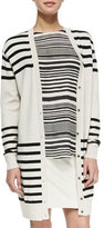 Thumbnail for your product : Haute Hippie Striped Button-Front Cardigan