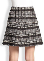 Thumbnail for your product : Proenza Schouler Wrap-Front Tweed Skirt