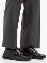 Thumbnail for your product : Prada Rubber-sole Leather Derby Shoes - Mens - Black