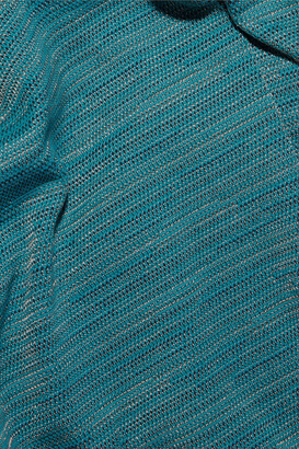 Jets Radiance Embellished Crochet-knit Mid-rise Bikini Briefs