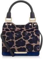 Thumbnail for your product : Jimmy Choo Amie S Cosmo Leopard Print Pony and Suede Small Tote Bag
