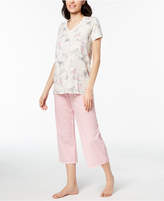 Thumbnail for your product : Hue Printed Capri Pajama Set