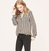 Thumbnail for your product : LOFT Bold Striped Utility Blouse