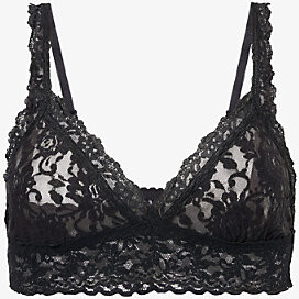 Hanky Panky Womens Black Signature Lace Crossover Bralette M