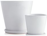 Thumbnail for your product : Crate & Barrel Festive Small White Planter