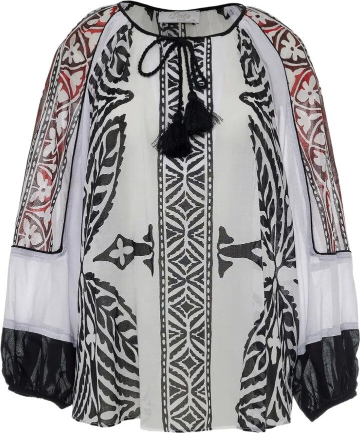 Devotion Seawind tie-fastening blouse