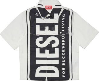 Diesel Kids Criss short-sleeve cotton shirt