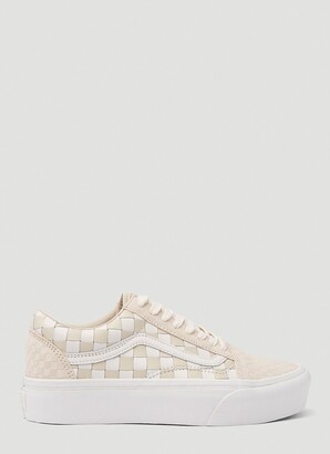 old skool platform sneaker sand