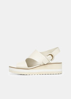 Thumbnail for your product : Vince Leather Shelby Wedge Sandal