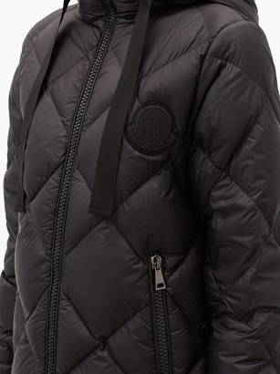 Moncler Duroc Quilted Hooded Down Coat - Black