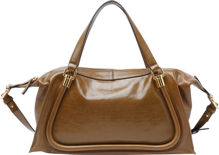Chloé Logo Detailed Zip-Up Shoulder Bag