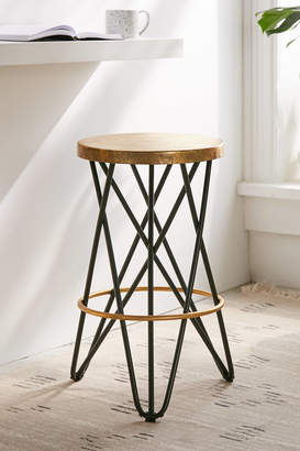 Urban Outfitters Lorna Gold Counter Stool