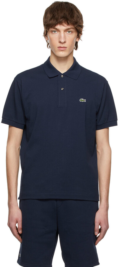 Navy Mens Lacoste Polo Shirts | ShopStyle